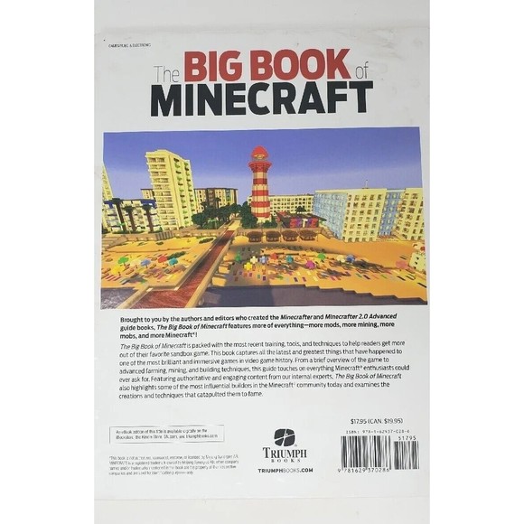 Lot of 2 The Big Book of Minecraft Unofficial Guide Building Games Plus Mojang - Picture 5 of 8